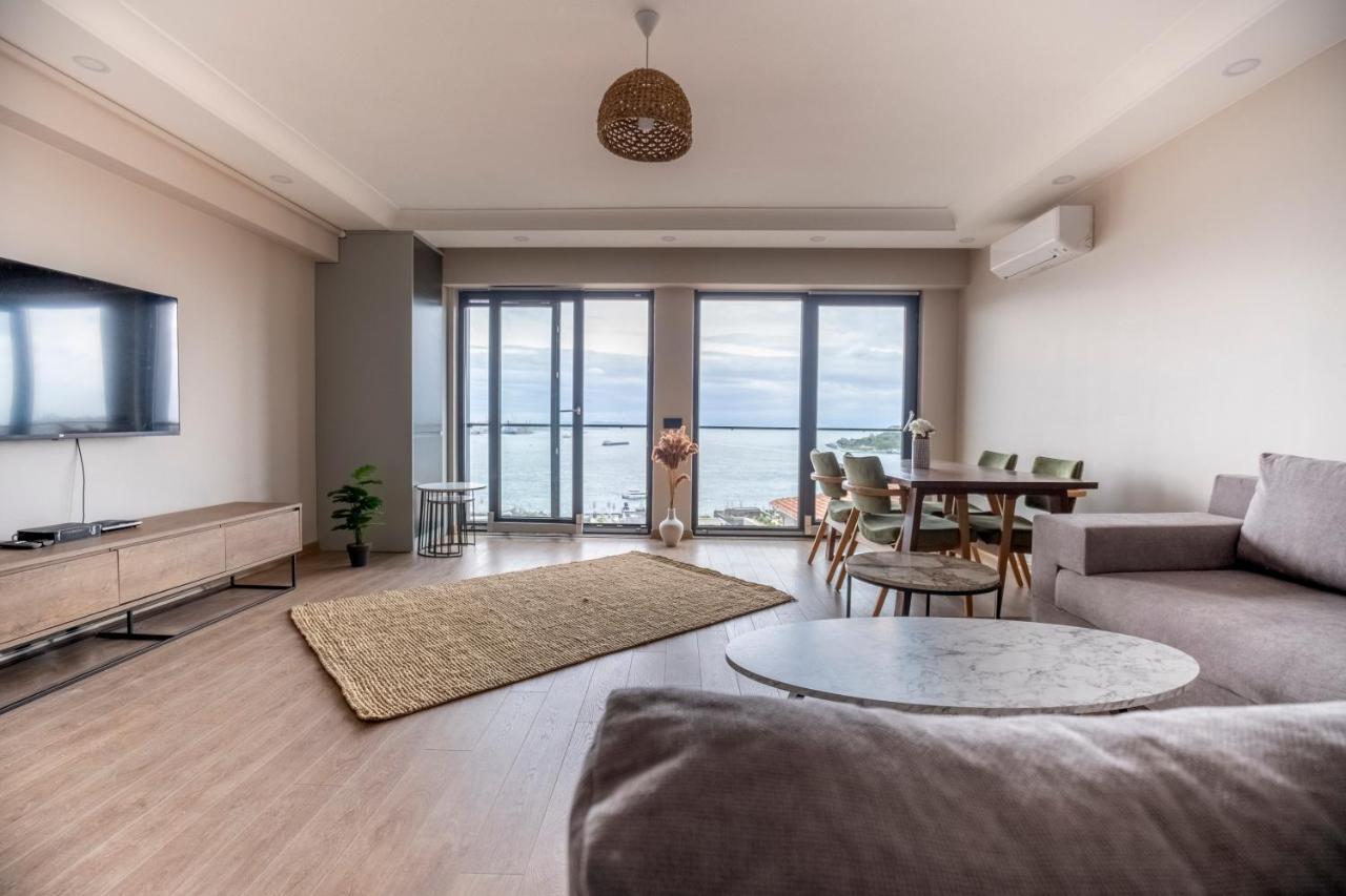 New And Modern Flat With Sea View Daire İstanbul
